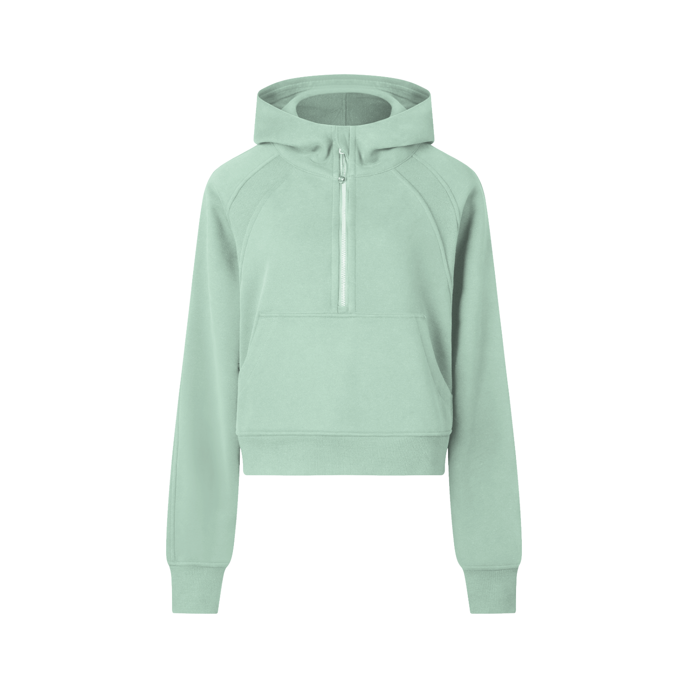 Cropped Half-Zip Hoodie