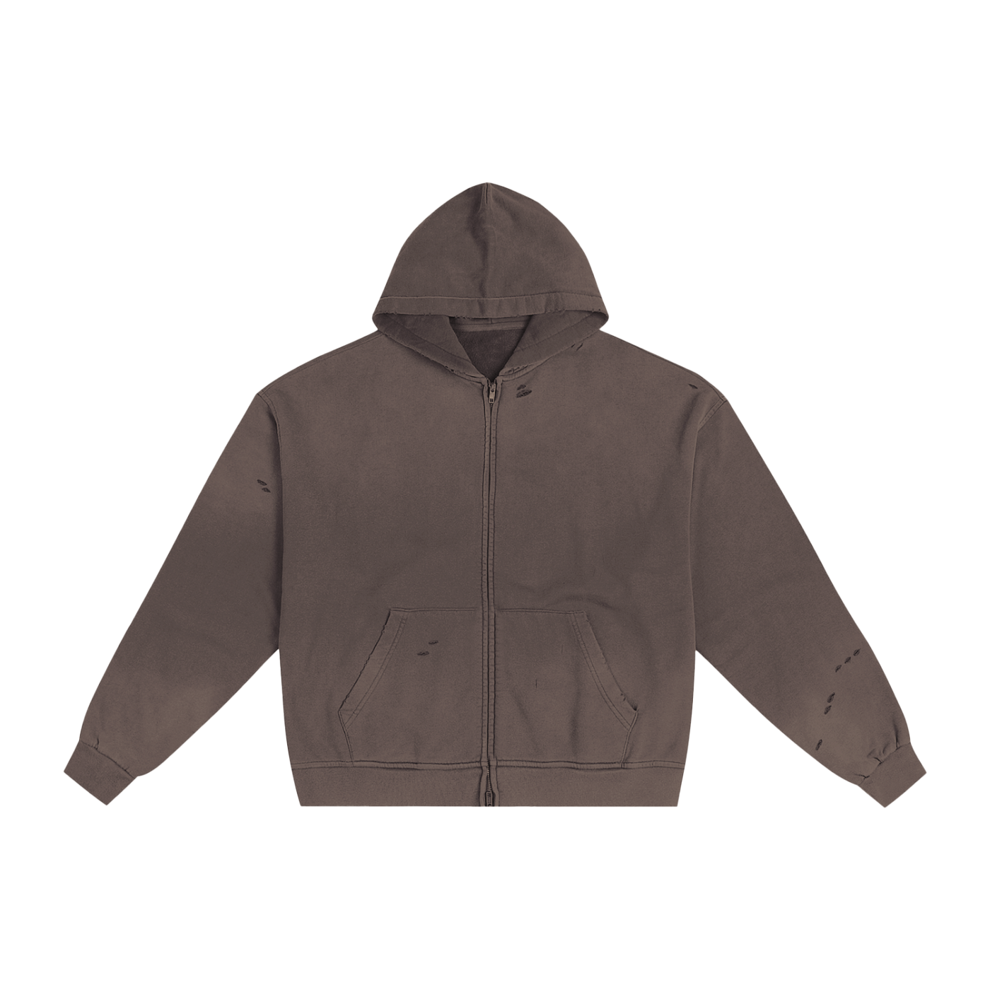 Plair Hand-Frayed Sunfade Zip Hoodie