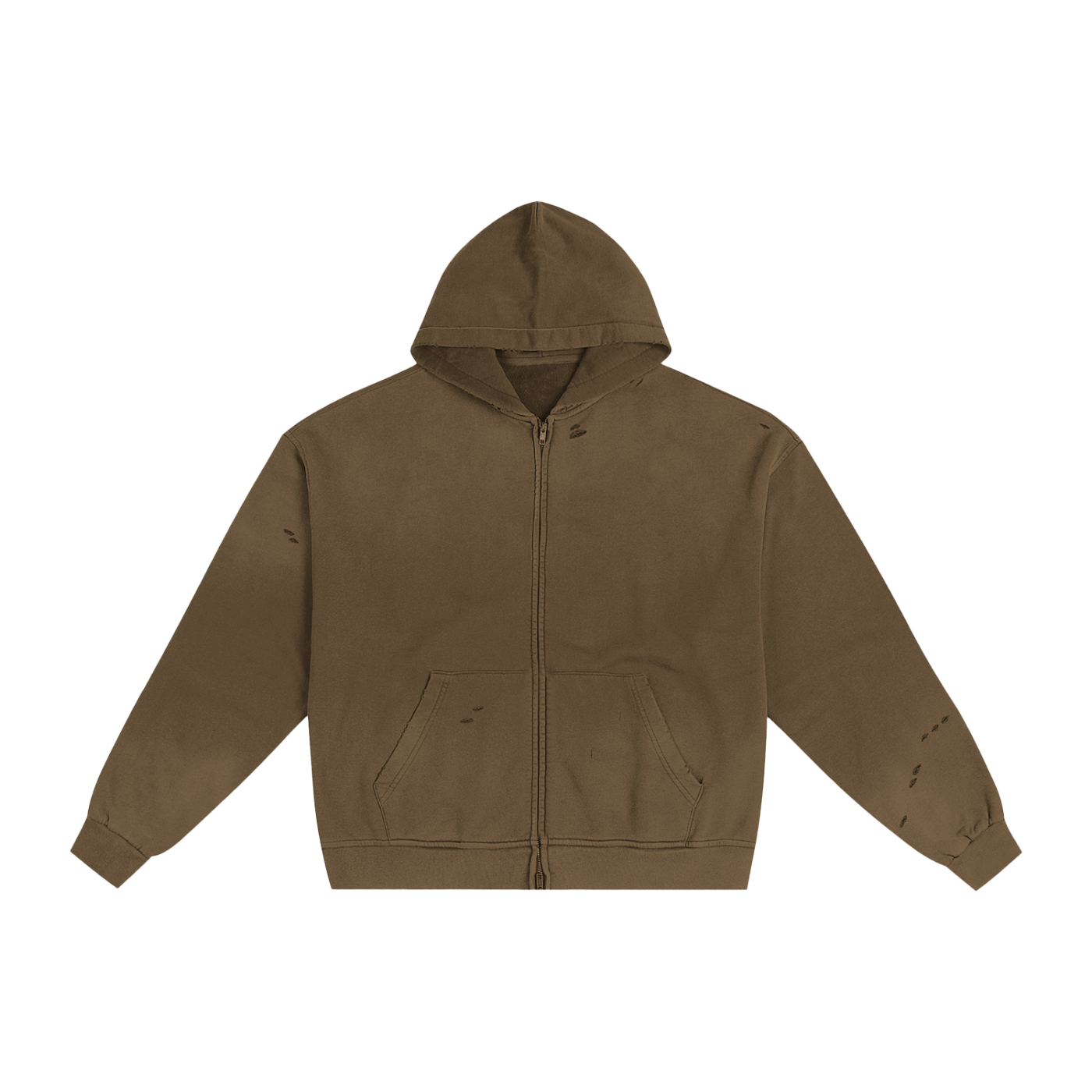 Plair Hand-Frayed Sunfade Zip Hoodie